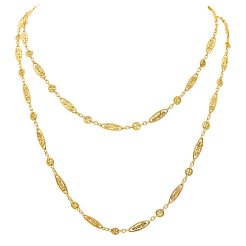 Collier Collier sautoir en or jaune 18 carats 58 Facettes 4670256CN