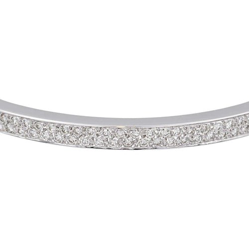 Bracelet Bracelet jonc en or blanc 18 carats et diamants 58 Facettes 4672915RV