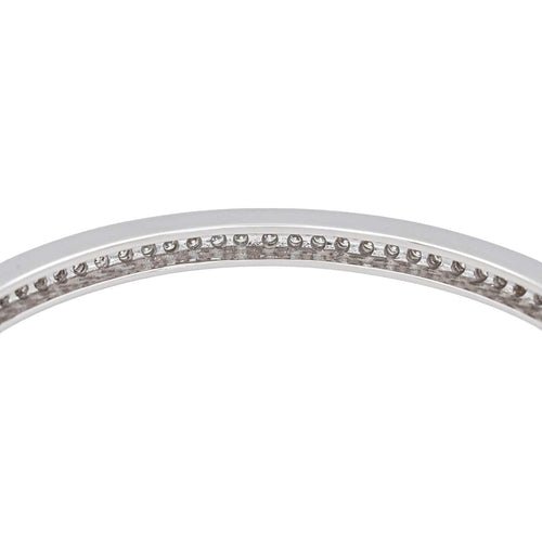 Bracelet Bracelet jonc en or blanc 18 carats et diamants 58 Facettes 4672915RV