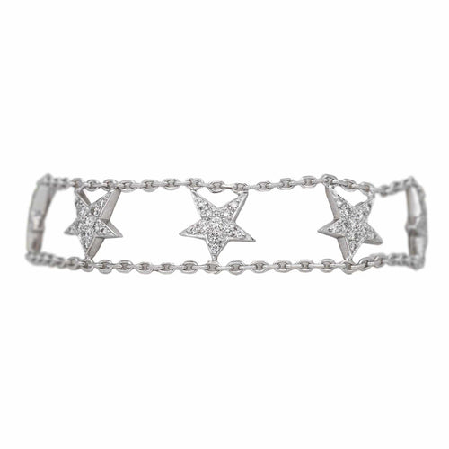 Bracelet Bracelet en or blanc 18 carats serti de diamants 58 Facettes 4673468RV