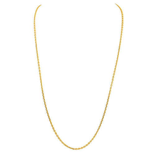 Collier Collier chaîne maille forçat en or jaune 18 carats 58 Facettes 4675224CN