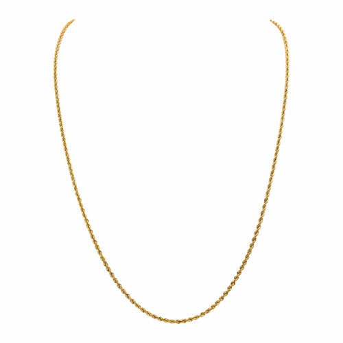 Collier Collier chaîne maille torsadée en or jaune 18 carats 58 Facettes 4677617CN