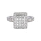 Bague 52 Bague en or blanc 18 carats sertie de diamants 58 Facettes 4693192RV