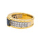 Bague 50 Bague en or jaune et or blanc 18 carats saphir et diamants 58 Facettes 4712454CN