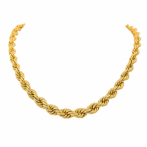 Collier Collier maille torsadée en or jaune 18 carats 58 Facettes 4717357CN