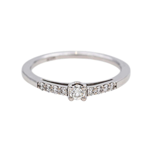 Bague 48 Bague en or blanc 18 carats sertie de diamants 58 Facettes 4717756CN