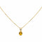 Collier Collier - Pendentif en or jaune avec citrine et diamant 58 Facettes 4719580CN