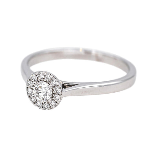 Bague 53 Bague pavée en or blanc 18 carats et diamants 58 Facettes 4723531CN