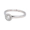 Bague 53 Bague pavée en or blanc 18 carats et diamants 58 Facettes 4723531CN
