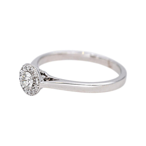 Bague 53 Bague pavée en or blanc 18 carats et diamants 58 Facettes 4723531CN