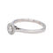 Bague 53 Bague pavée en or blanc 18 carats et diamants 58 Facettes 4723531CN
