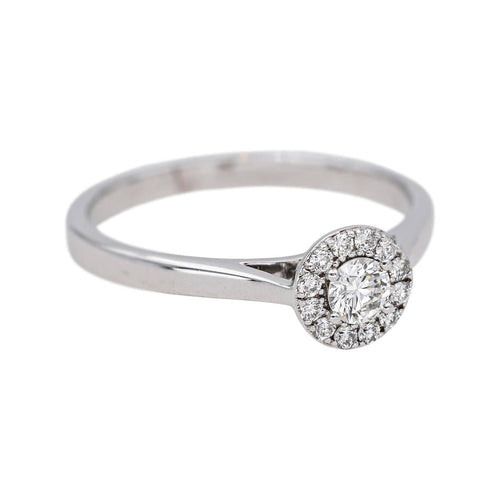 Bague 53 Bague pavée en or blanc 18 carats et diamants 58 Facettes 4723531CN