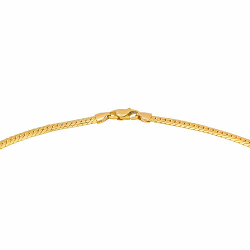 Collier Collier maille anglaise en or jaune 18 carats 58 Facettes 4723996CN