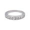 Bague 51 Bague demi-alliance en or blanc 18 carats et diamants 58 Facettes 4737808RV