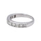 Bague 51 Bague demi-alliance en or blanc 18 carats et diamants 58 Facettes 4737808RV