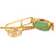 Bracelet Bracelet en or jaune 18 carats serti de cabochons de jade 58 Facettes 4738152CN