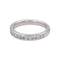 Bague 49 Bague demi-alliance en or blanc 18 carats et diamants 58 Facettes 4738162CN