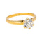 Bague 48.5 Bague solitaire en or jaune 18 carats avec diamant 58 Facettes 4745026CN