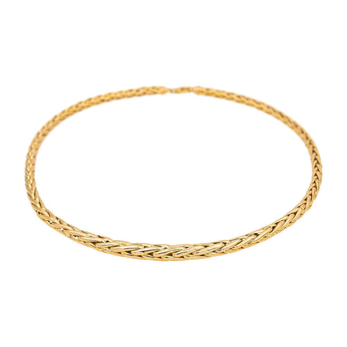 Collier Collier maille palmier en or jaune 18 carats 58 Facettes 4775361CN