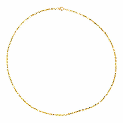 Collier Collier maille forçat en or jaune 18 carats 58 Facettes 4775733CN