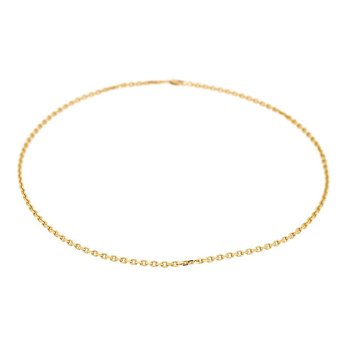 Collier Collier maille forçat en or jaune 18 carats 58 Facettes 4775733CN