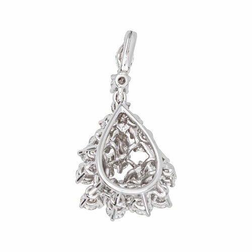 Pendentif Pendentif en or blanc 18 carats serti de diamants 58 Facettes 4776442CN