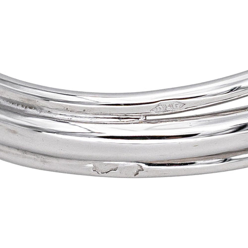 Bague 52 Bague cocktail en or blanc 18 carats et platine avec diamants 58 Facettes 4776443CN