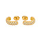 Boucles d'oreilles Boucles d’oreilles en or jaune 18 carats et diamants taille brillant 58 Facettes 4798567RV