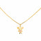 Collier Collier en or jaune 18 carats avec pendentif fée émaillé rose 58 Facettes 4799505CN