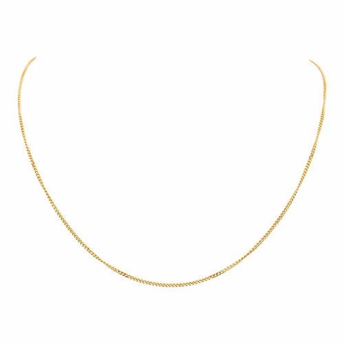 Collier Collier maille gourmette en or jaune 18 carats 58 Facettes 4799522CN