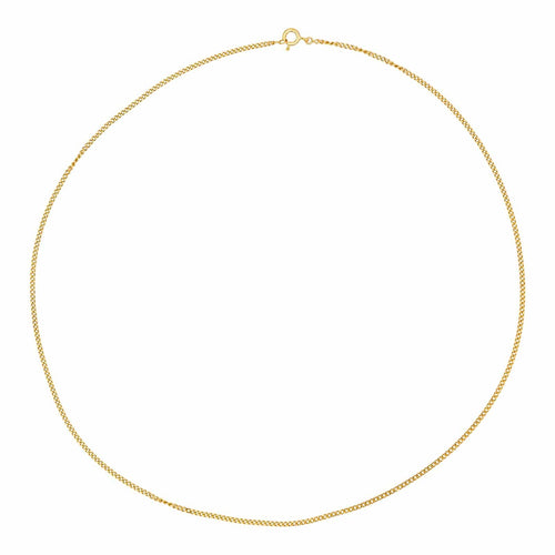 Collier Collier maille gourmette en or jaune 18 carats 58 Facettes 4799522CN