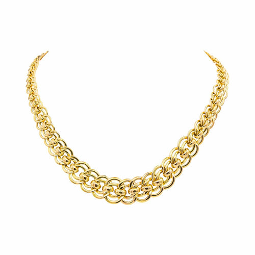 Collier Collier en or jaune et or rose 18 carats 58 Facettes 4799674CN