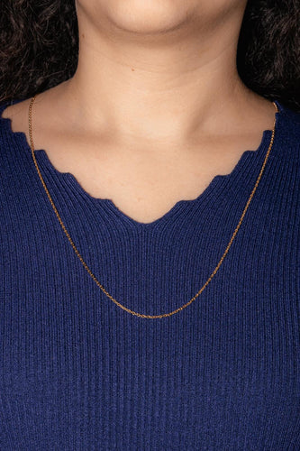 Collier Collier chaîne maille forçat en or jaune 18 carats 58 Facettes 4803041CN