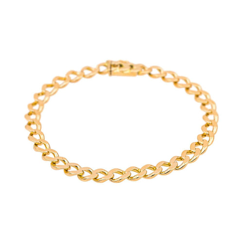 Bracelet Bracelet maille gourmette en or rose 18 carats 58 Facettes 4815574CN