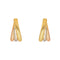 Boucles d'oreilles Boucles d’oreilles créoles en or jaune, blanc et rose 18 carats 58 Facettes 4815711CN
