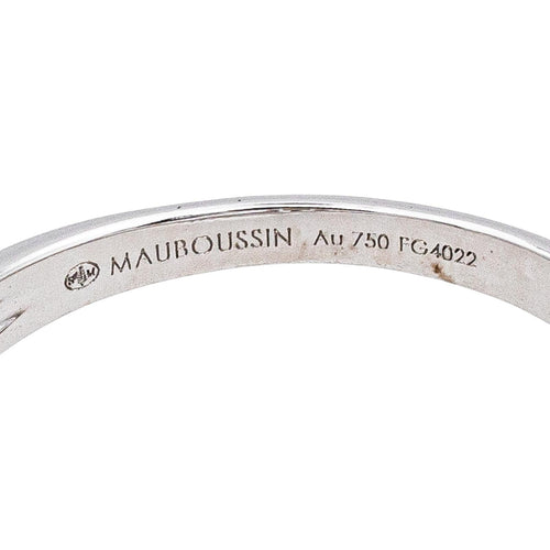 Bague 53 Mauboussin Chance of Love - Bague solitaire Love Bleu en or blanc, saphir et diamants 58 Facettes 4815860CN