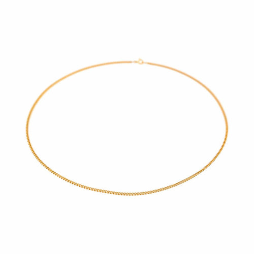 Collier Collier maille gourmette en or rose 18 carats 58 Facettes 4823765CN