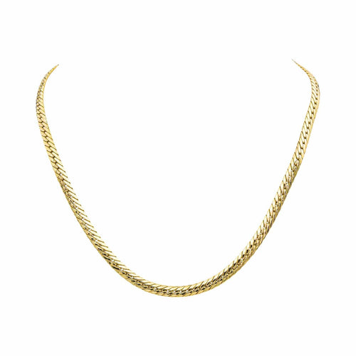 Collier Collier maille anglaise en or jaune 18 carats 58 Facettes 4824984CN