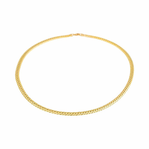 Collier Collier maille anglaise en or jaune 18 carats 58 Facettes 4824984CN