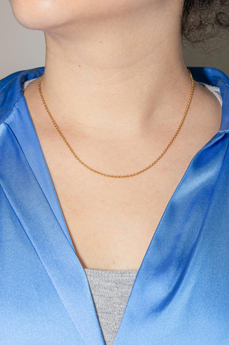 Collier Collier maille forçat en or jaune 18 carats 58 Facettes 4828798RV