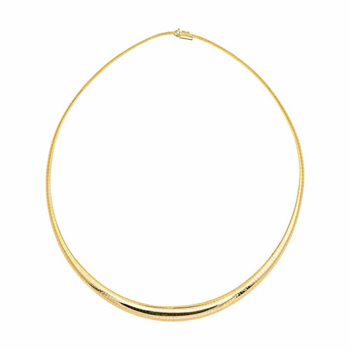 Collier Collier maille oméga en or jaune 18 carats 58 Facettes 4830449CN