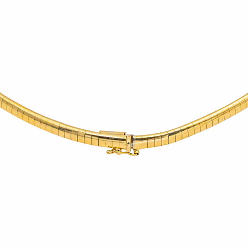 Collier Collier maille oméga en or jaune 18 carats 58 Facettes 4830449CN