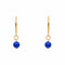 Boucles d'oreilles Boucles d’oreilles créoles en or jaune 18 carats et lapis-lazuli 58 Facettes 4830512CN