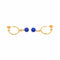 Boucles d'oreilles Boucles d’oreilles créoles en or jaune 18 carats et lapis-lazuli 58 Facettes 4830512CN