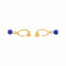 Boucles d'oreilles Boucles d’oreilles créoles en or jaune 18 carats et lapis-lazuli 58 Facettes 4830512CN