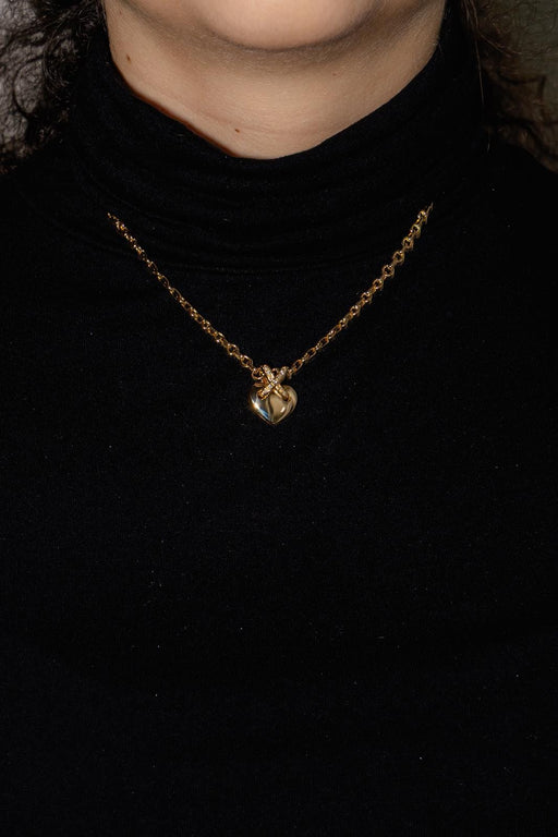 Collier Chaumet Cœur Liens - Collier en or jaune et diamants 58 Facettes 4830540CN