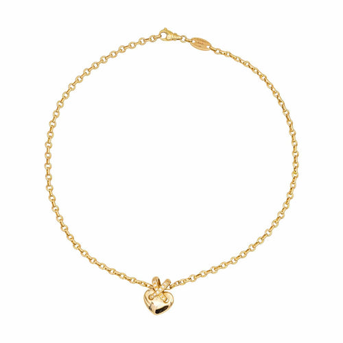 Collier Chaumet Cœur Liens - Collier en or jaune et diamants 58 Facettes 4830540CN