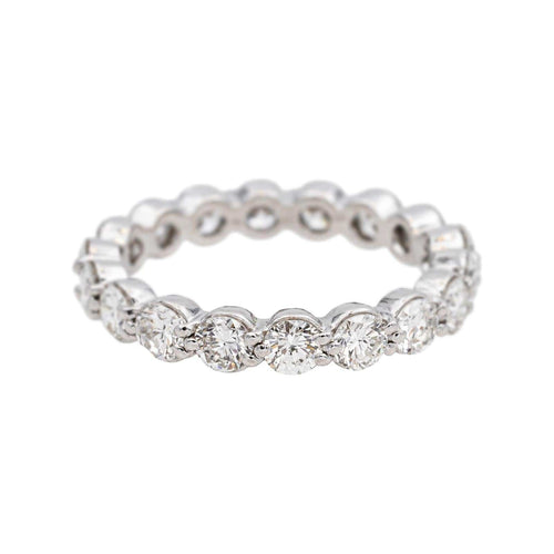 Bague 54 Bague alliance américaine en platine 950 et diamants 58 Facettes 4836936CN