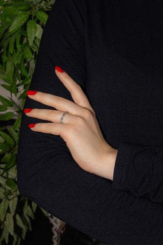 Bague 54 Bague alliance américaine en platine 950 et diamants 58 Facettes 4836936CN