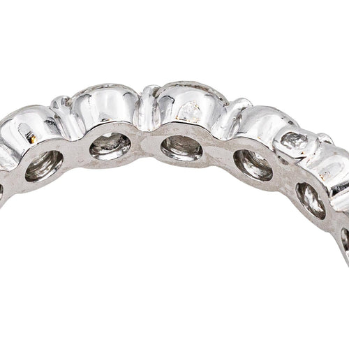 Bague 54 Bague alliance américaine en platine 950 et diamants 58 Facettes 4836936CN